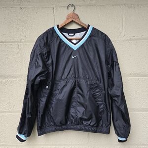 Vintage Nike Center Swoosh Embroidery Pullover Jacket Double Pocket Women ● S